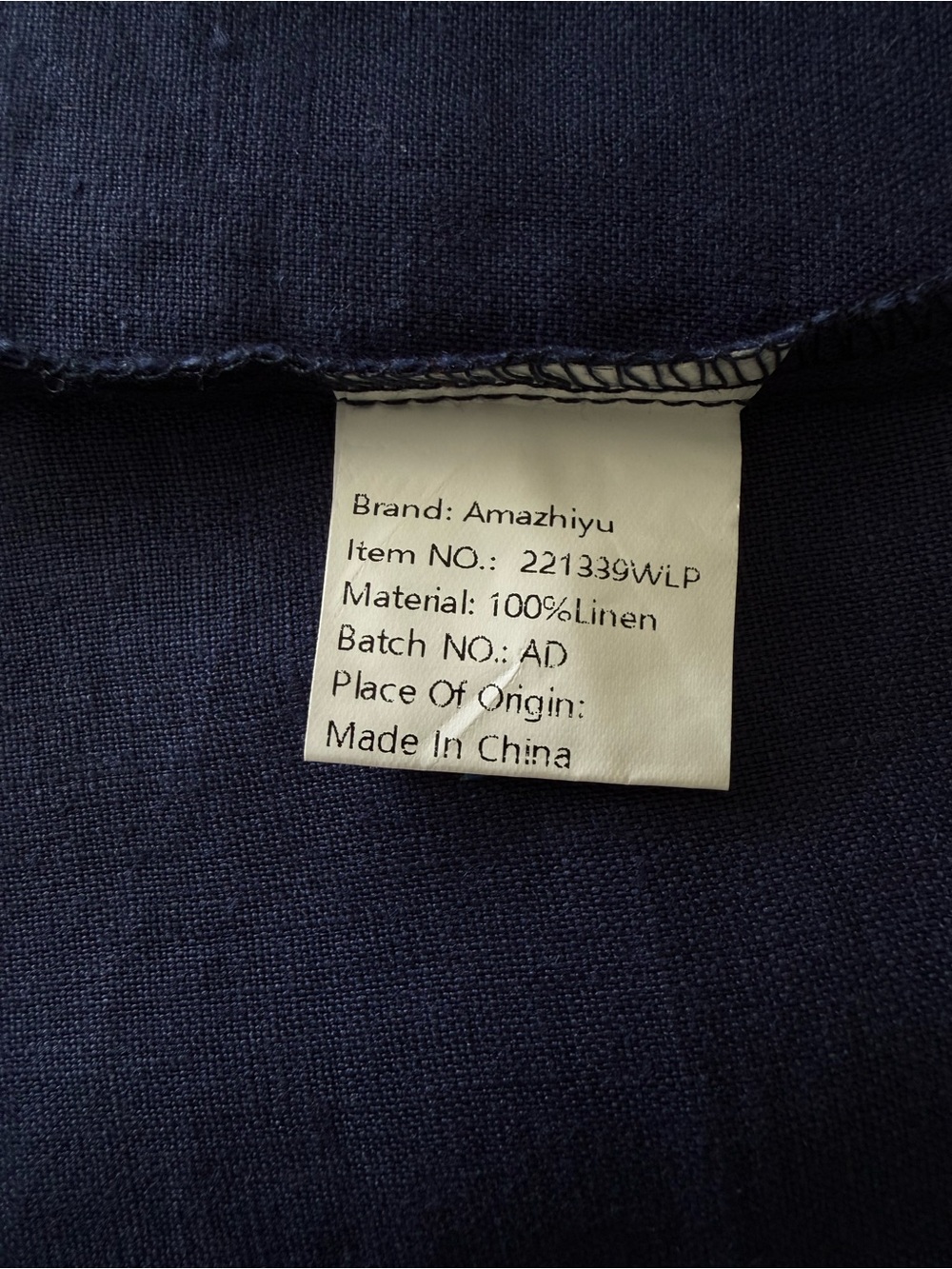 Womens S Navy Linen Halter Sleeveless Midi Dress Tie Back with Belt and Pockets - Picture 9 of 10